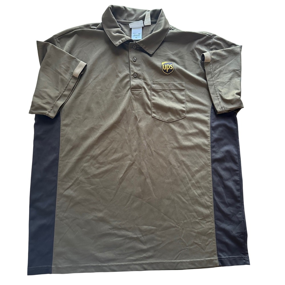 WearGuard UPS Delivery Driver Uniform Polo Shirt Brown Men's XL Shirt Collared